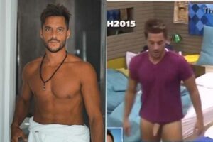 Francisco Delgado mostrando o pênis no Gran Hermano