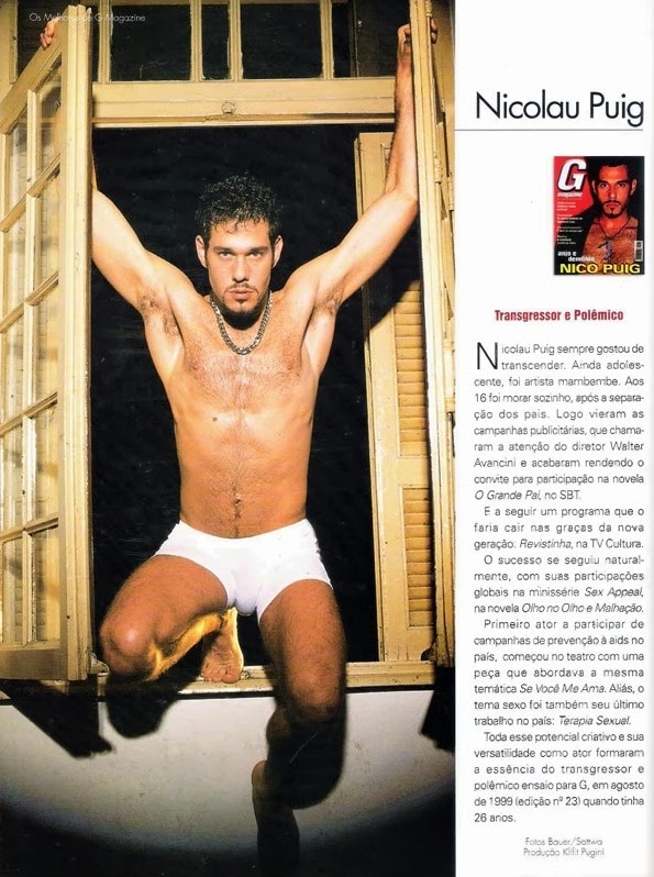 Ator Nico Puig Nu Na Revista Gay G Magazine Homens Pelados Br