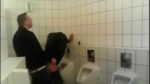 Monster gay bareback wc public