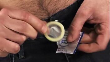 Putting condom gif gay