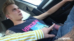 Out in public porn gay blonde