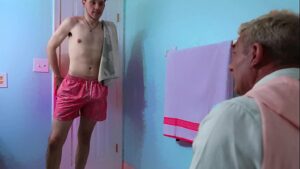 Blow job in the burglar gay free videos