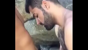 Gif big bear gay fuck at the beach slow gif