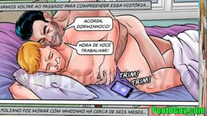 Desenho como gay esconde o pênis no anus