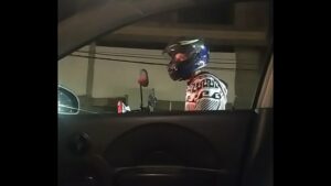 Masturbating in car and guy watching gay