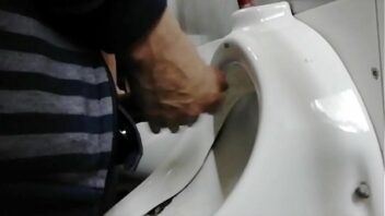 Student piss gay toilet public