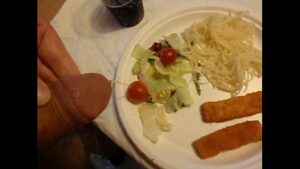 Cum on food porn gay