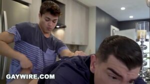 Dad kitchen gay porn