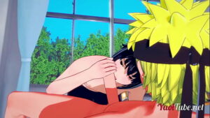 Naruto e Sasuke namorando em vídeo